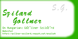 szilard gollner business card